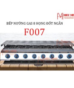 Bếp Nướng Gas 8 Họng Đốt Ngắn