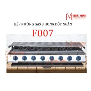 Bếp Nướng Gas 8 Họng Đốt Ngắn