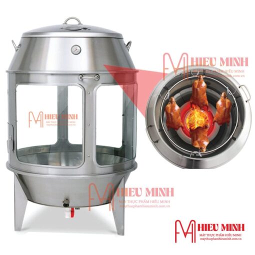 Lò quay vịt kính 80