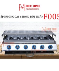 Bếp nướng gas 6 họng đốt ngắn