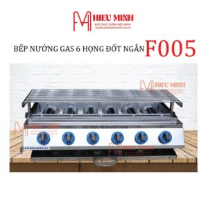 Bếp nướng gas 6 họng đốt ngắn