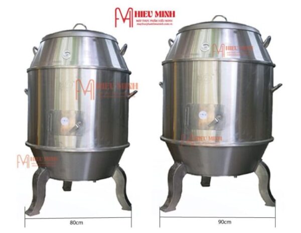 Lò quay gà vịt inox chân cong 90