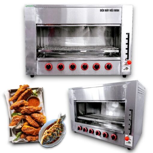 Lò Nướng Salamander 6 họng đốt gas - Hình ảnh 4