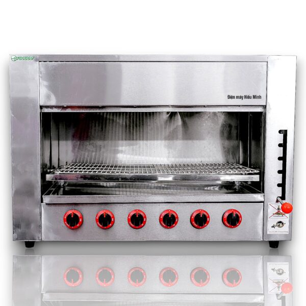 Lò Nướng Salamander 6 họng đốt gas