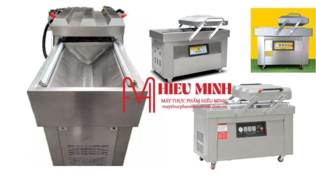 Máy hút chân không công nghiệp, thiết kế inox bền bỉ, với bảng điều khiển hiện đại