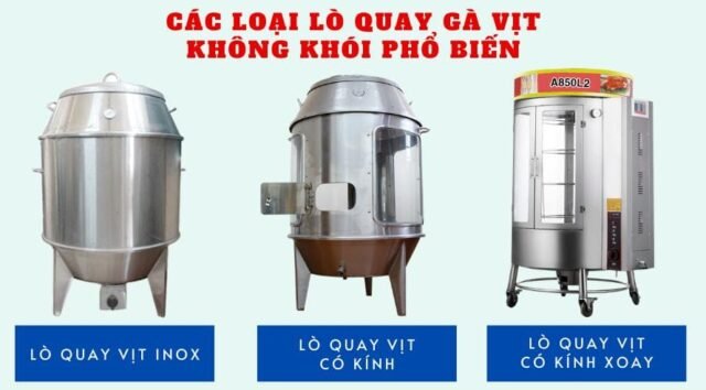 Lò quay vịt không khói 