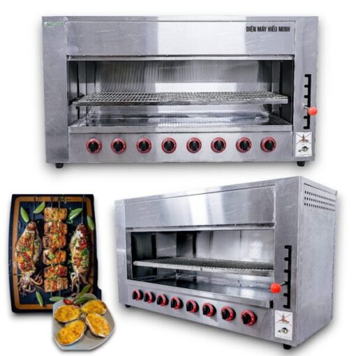 Lò nướng Salamander 8 họng gas - Hình ảnh 2