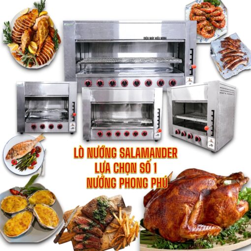Lò nướng Salamander 4 họng gas - Hình ảnh 5