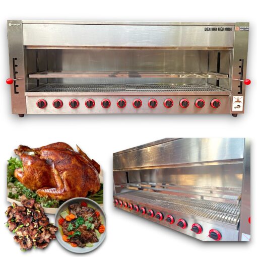 Lò nướng Salamander 12 họng Gas - Hình ảnh 3