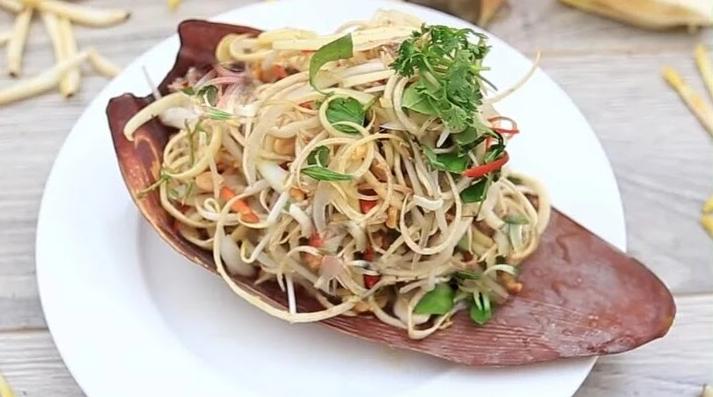 Cách làm nộm hoa chuối ngon giòn, thanh mát tại nhà 1 Cách làm nộm hoa chuối tươi ngon tại nhà