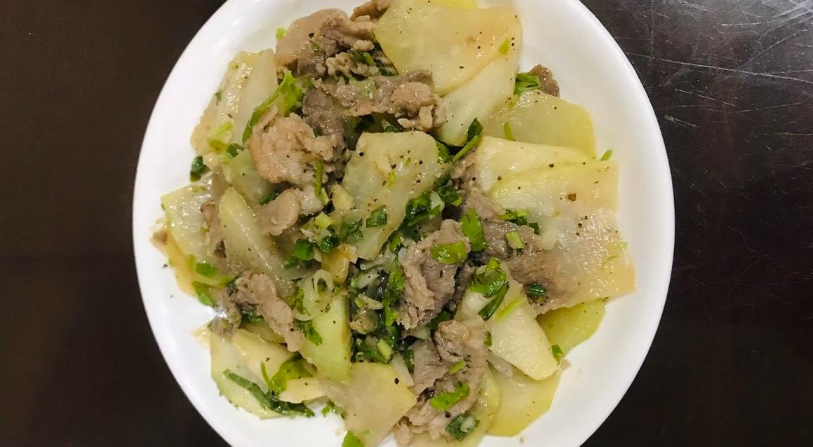 Cách thái món su hào xào với máy thái rau củ