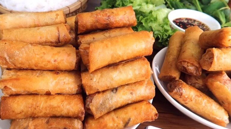 Lưu ý các bước làm chả giò chay