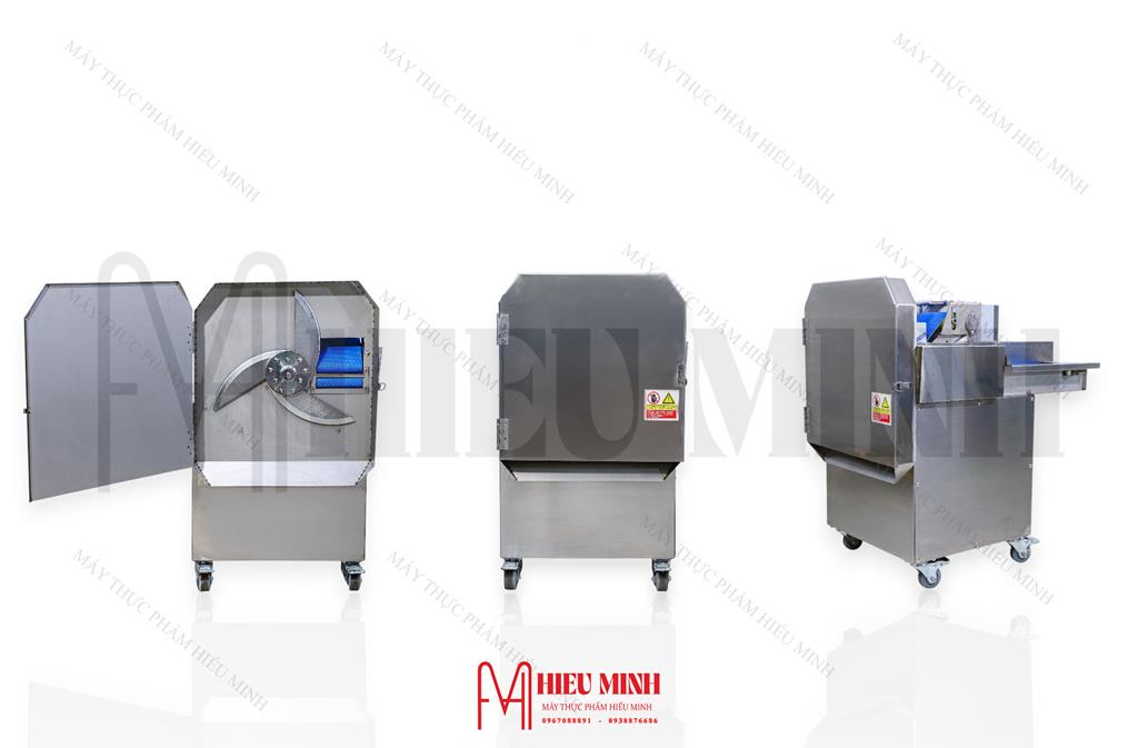 Máy Thái Rau Củ Băng Tải YQC804 trong sản xuất